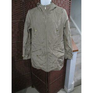 Womens Michael Kors Full Zip Jacket Size Medium Hood Coat Hooded